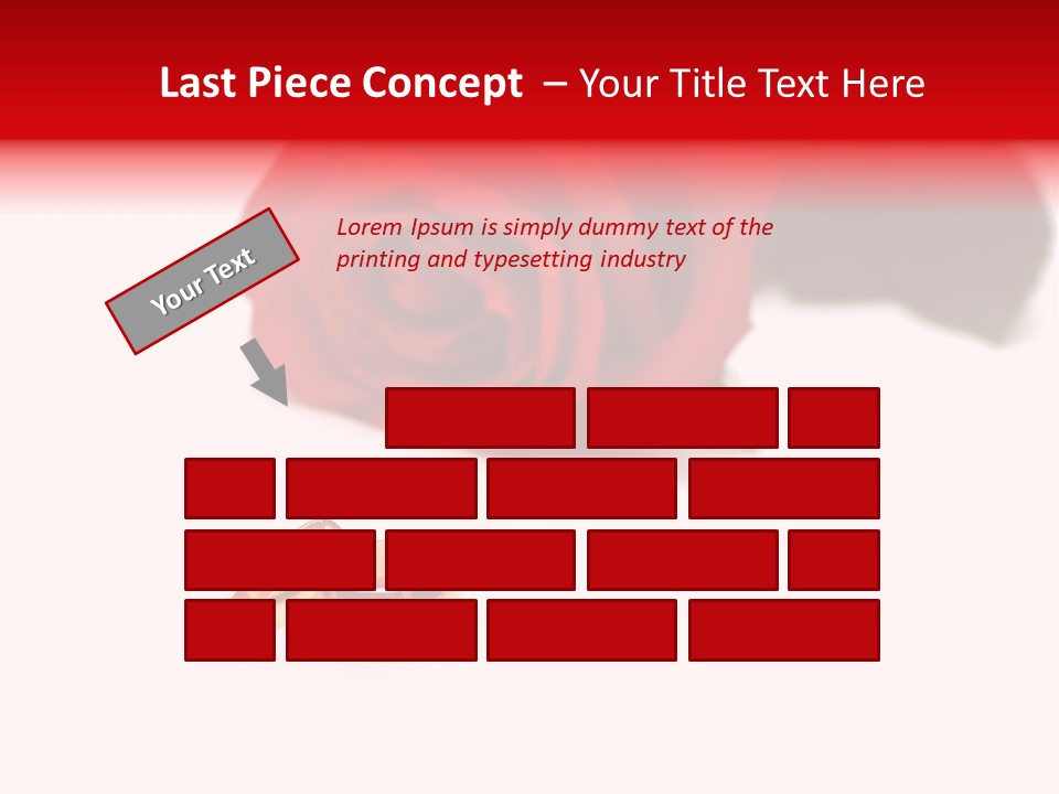 Wedding Rings And Rose At The Background PowerPoint Template