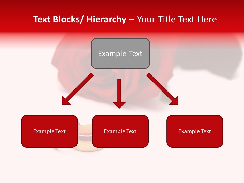 Wedding Rings And Rose At The Background PowerPoint Template
