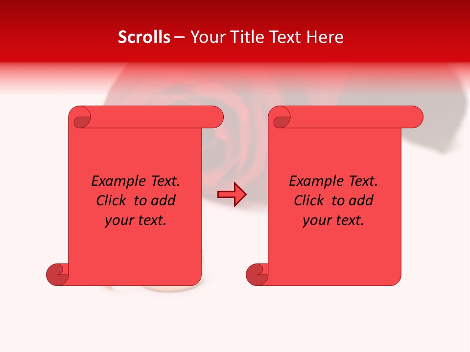 Wedding Rings And Rose At The Background PowerPoint Template
