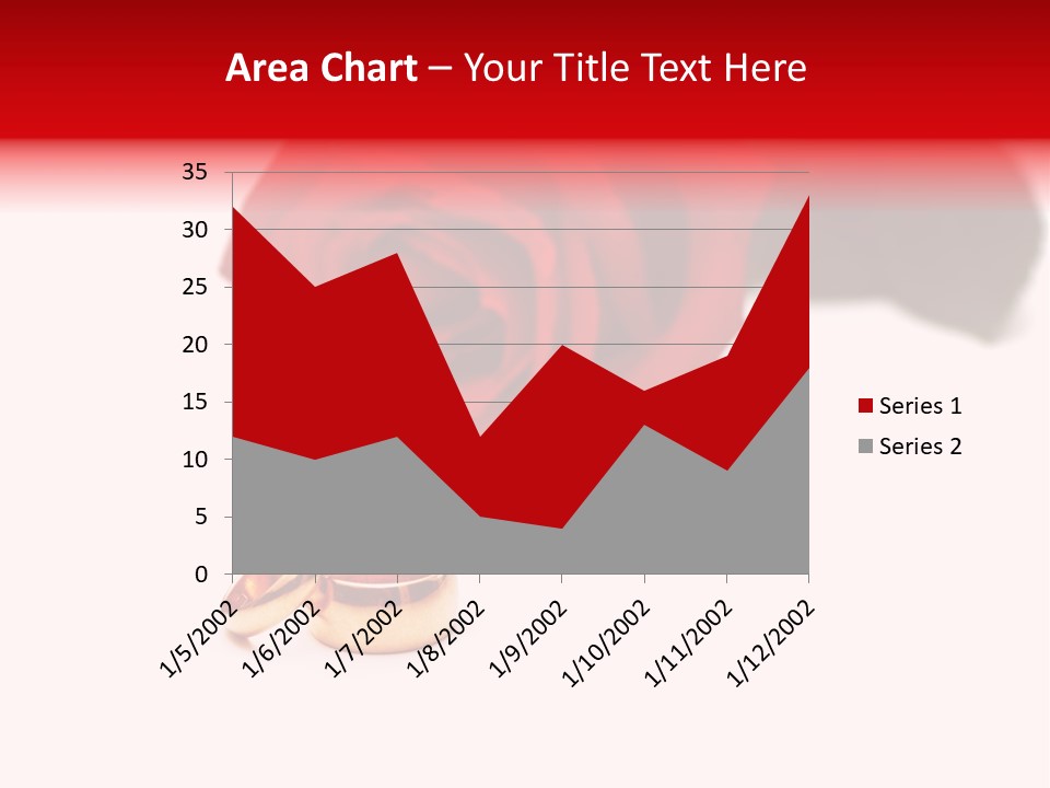 Wedding Rings And Rose At The Background PowerPoint Template