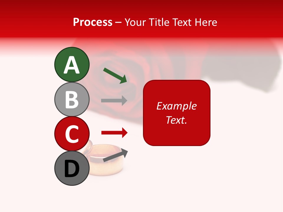 Wedding Rings And Rose At The Background PowerPoint Template