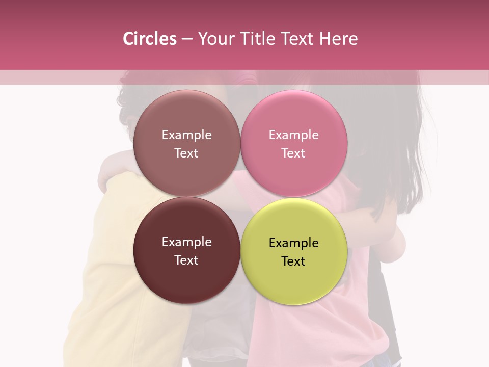 Four Young Kids Having Fun And Growing Up. Childhood, Learning, Exploration Family PowerPoint Template