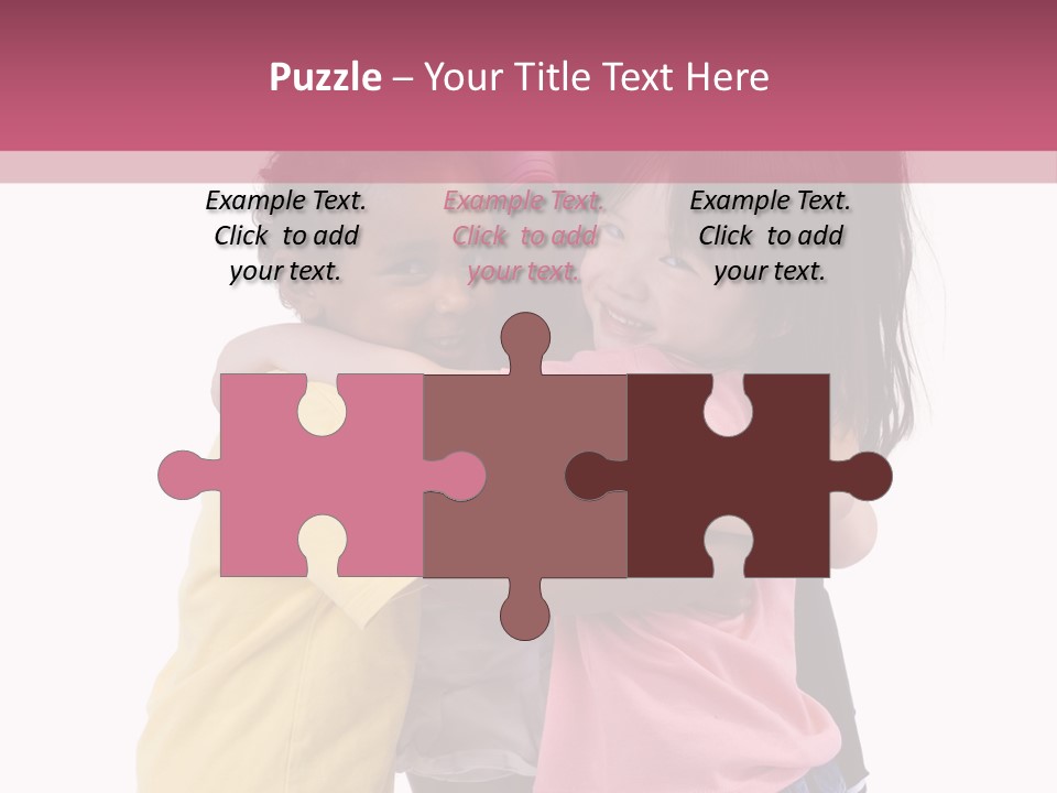 Four Young Kids Having Fun And Growing Up. Childhood, Learning, Exploration Family PowerPoint Template