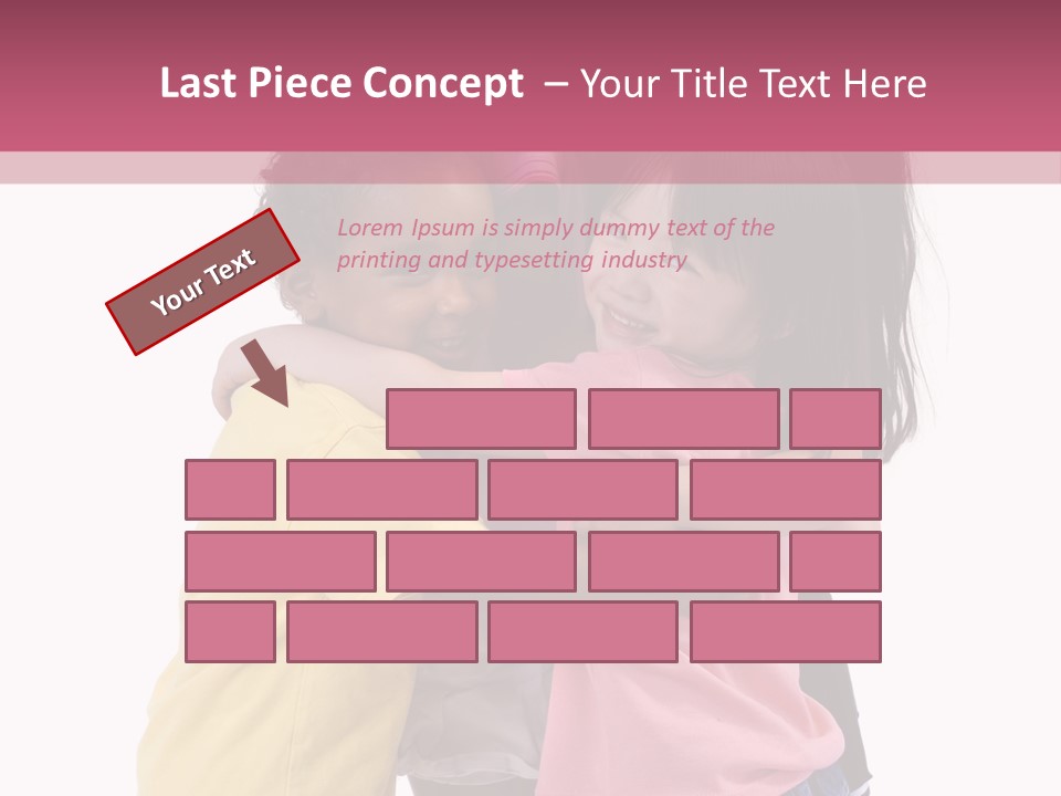 Four Young Kids Having Fun And Growing Up. Childhood, Learning, Exploration Family PowerPoint Template