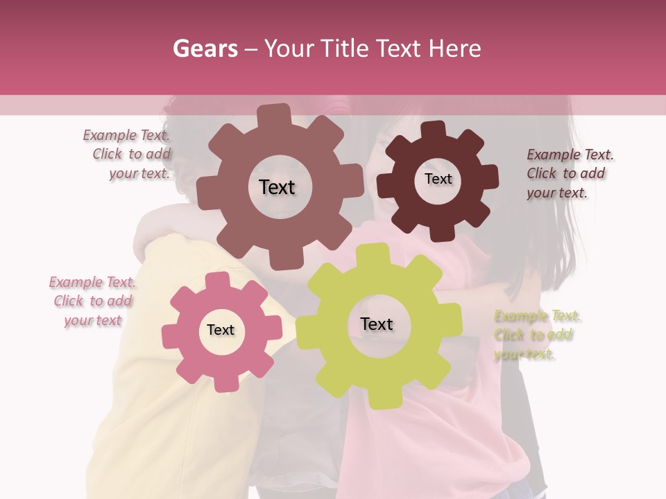 Four Young Kids Having Fun And Growing Up. Childhood, Learning, Exploration Family PowerPoint Template