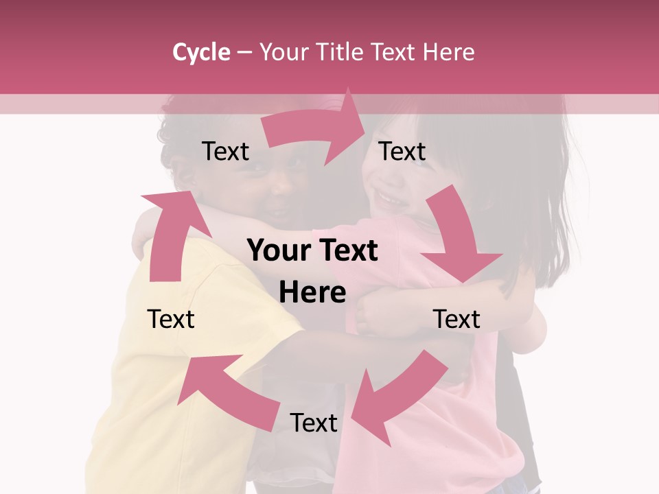 Four Young Kids Having Fun And Growing Up. Childhood, Learning, Exploration Family PowerPoint Template