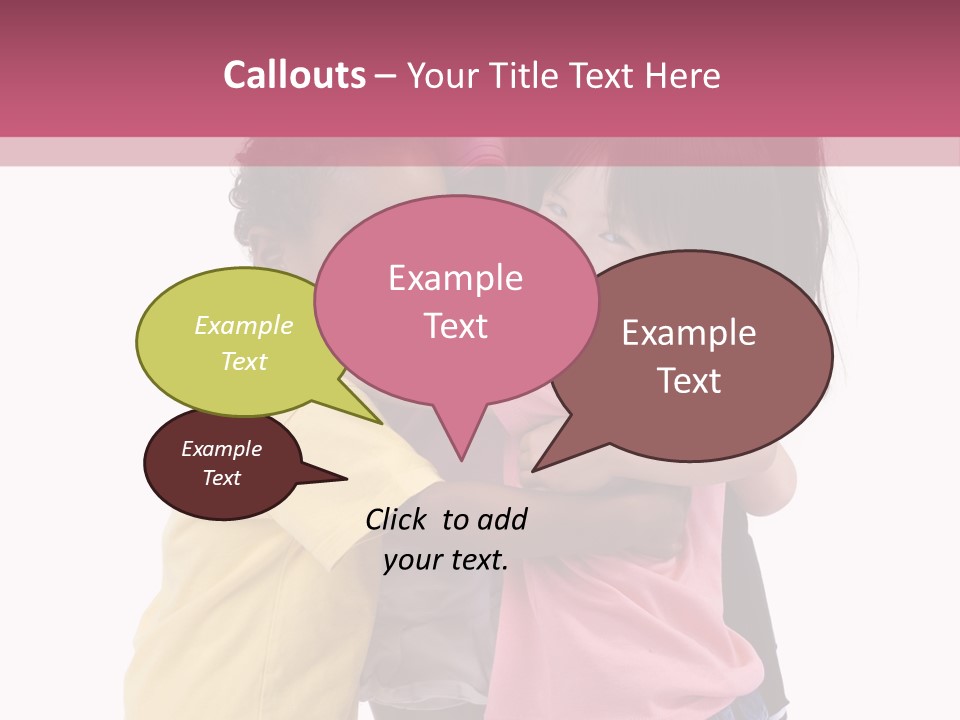 Four Young Kids Having Fun And Growing Up. Childhood, Learning, Exploration Family PowerPoint Template