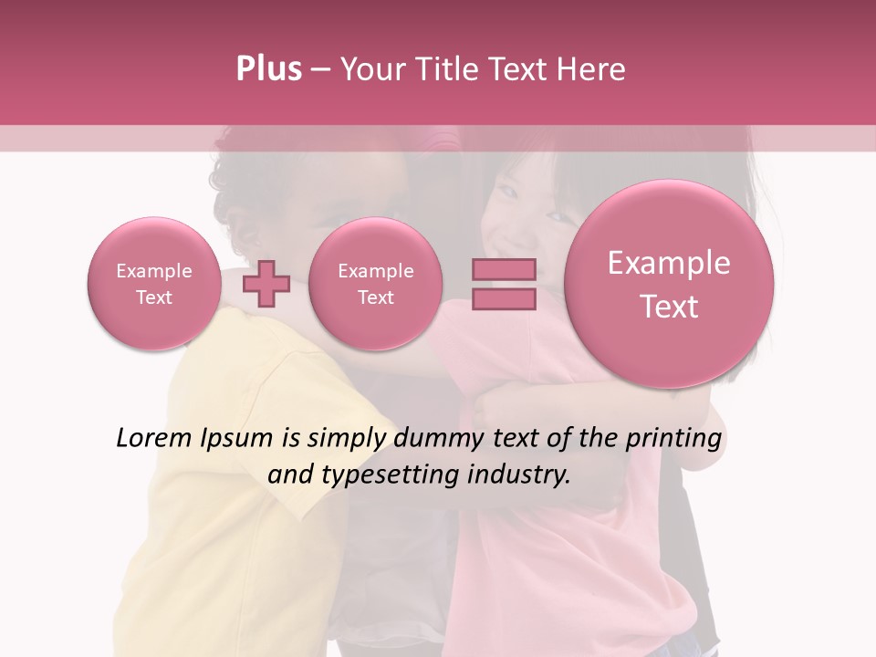 Four Young Kids Having Fun And Growing Up. Childhood, Learning, Exploration Family PowerPoint Template