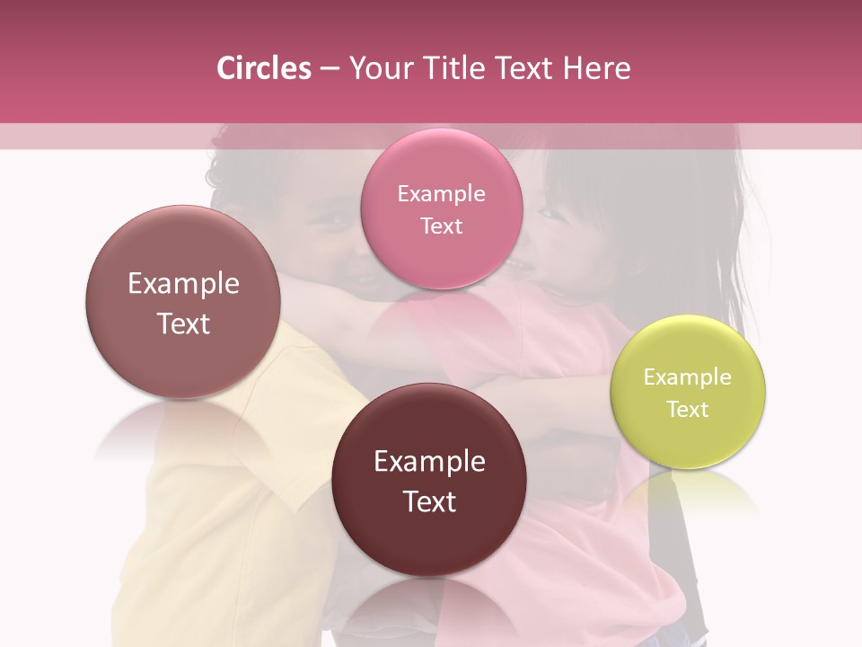 Four Young Kids Having Fun And Growing Up. Childhood, Learning, Exploration Family PowerPoint Template