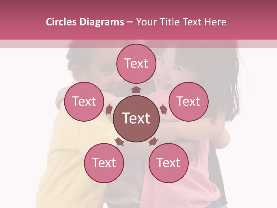 Four Young Kids Having Fun And Growing Up. Childhood, Learning, Exploration Family PowerPoint Template