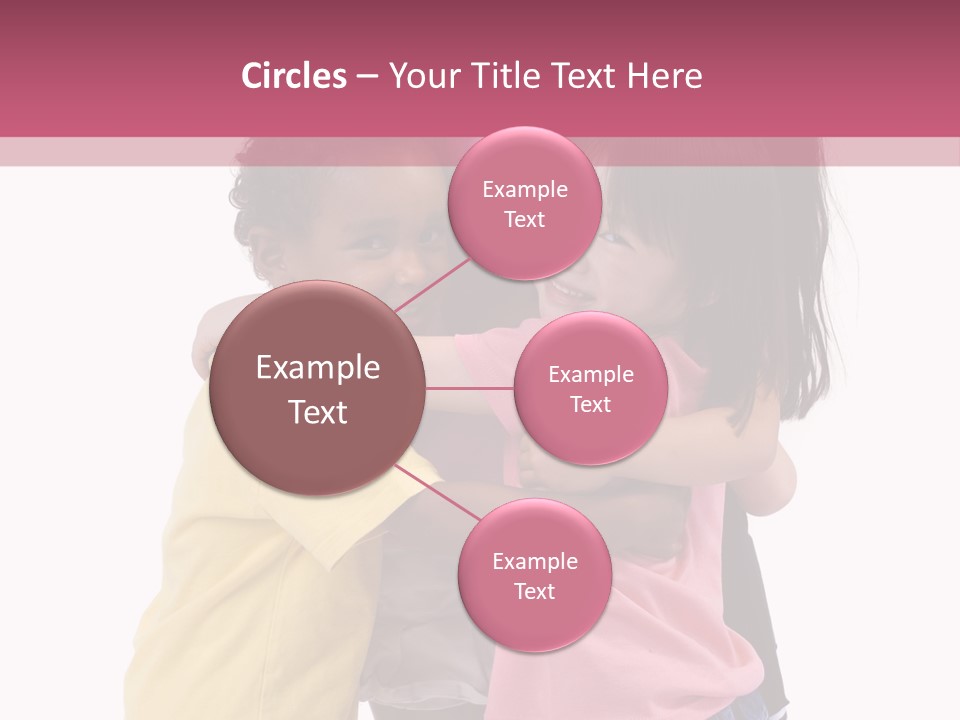 Four Young Kids Having Fun And Growing Up. Childhood, Learning, Exploration Family PowerPoint Template