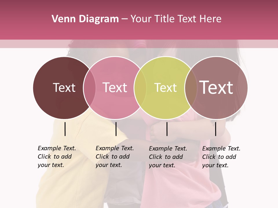 Four Young Kids Having Fun And Growing Up. Childhood, Learning, Exploration Family PowerPoint Template