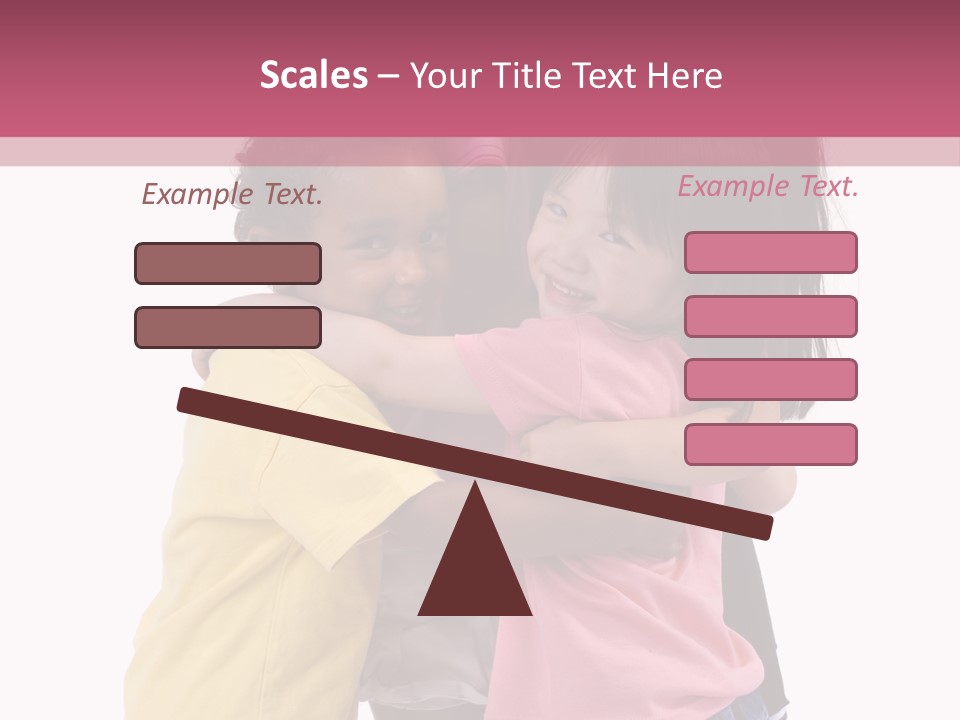 Four Young Kids Having Fun And Growing Up. Childhood, Learning, Exploration Family PowerPoint Template
