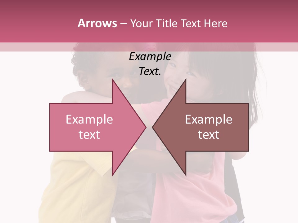 Four Young Kids Having Fun And Growing Up. Childhood, Learning, Exploration Family PowerPoint Template