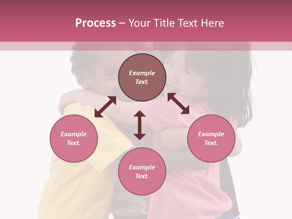 Four Young Kids Having Fun And Growing Up. Childhood, Learning, Exploration Family PowerPoint Template