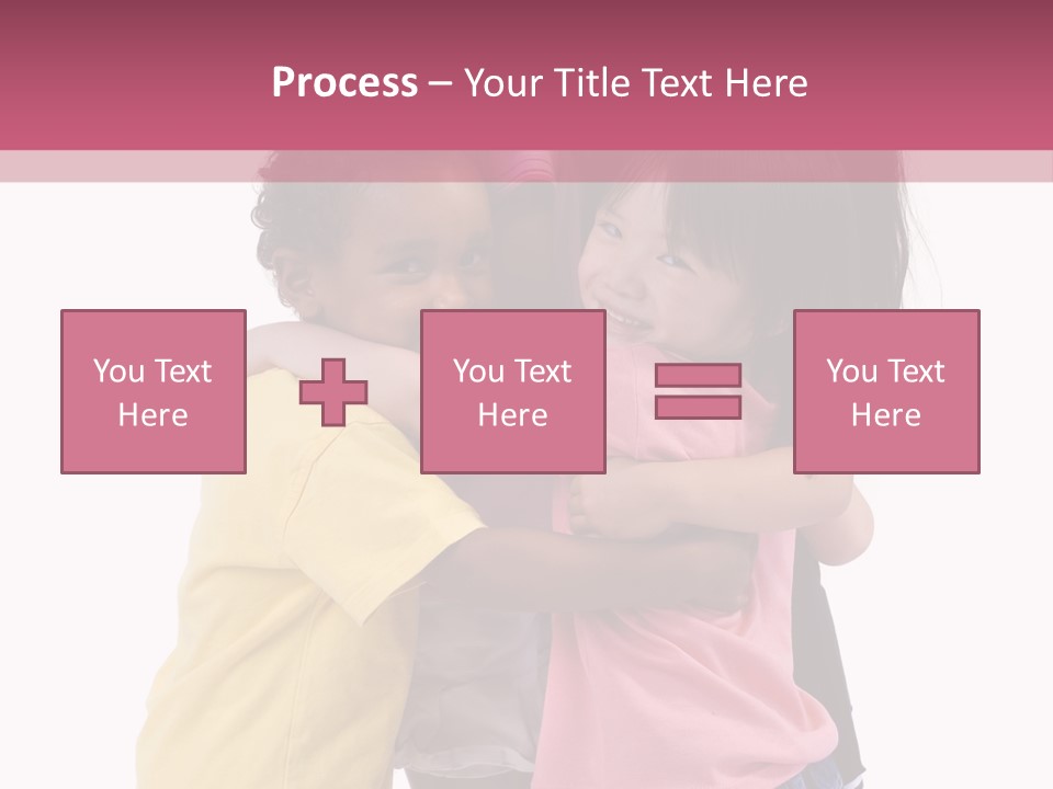 Four Young Kids Having Fun And Growing Up. Childhood, Learning, Exploration Family PowerPoint Template
