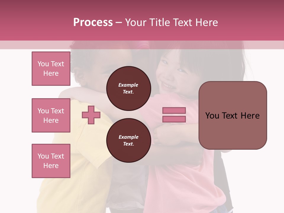 Four Young Kids Having Fun And Growing Up. Childhood, Learning, Exploration Family PowerPoint Template