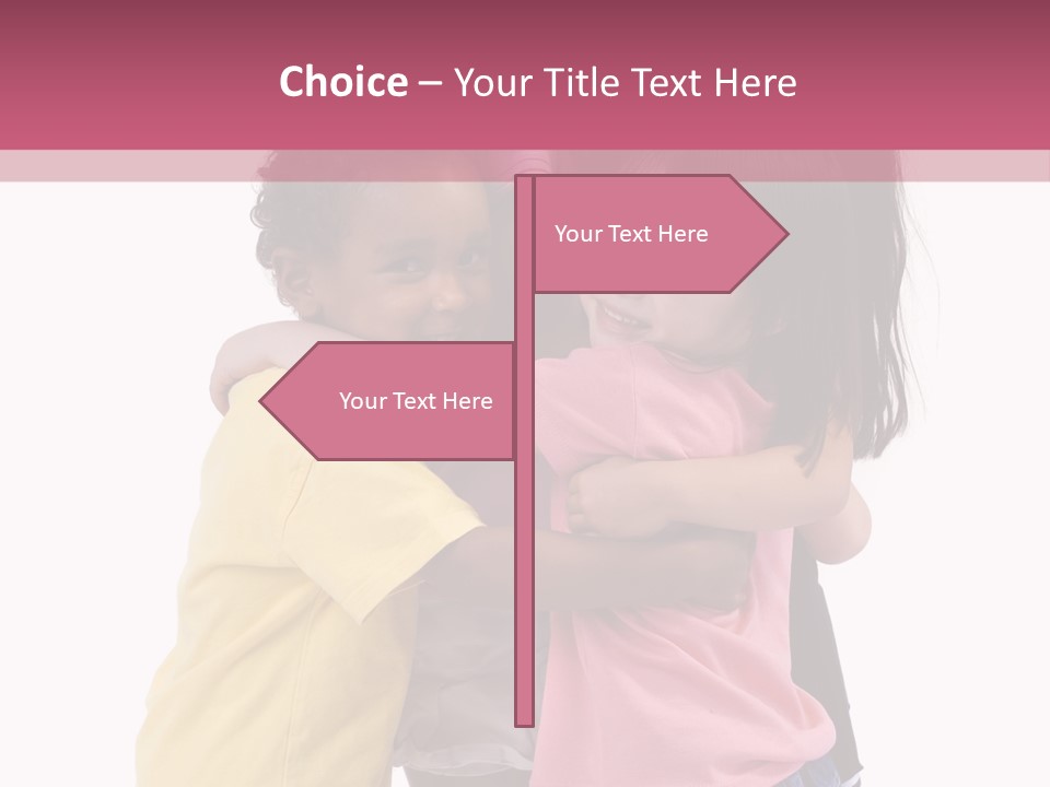 Four Young Kids Having Fun And Growing Up. Childhood, Learning, Exploration Family PowerPoint Template