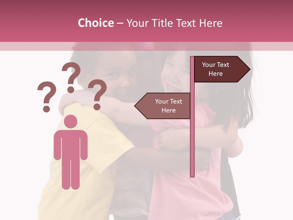 Four Young Kids Having Fun And Growing Up. Childhood, Learning, Exploration Family PowerPoint Template