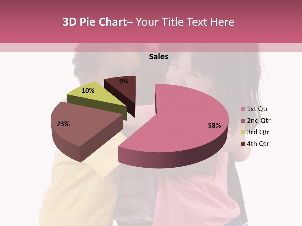 Four Young Kids Having Fun And Growing Up. Childhood, Learning, Exploration Family PowerPoint Template