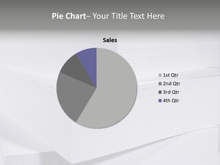 Pile Of Blank Papers PowerPoint Template