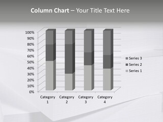 Pile Of Blank Papers PowerPoint Template