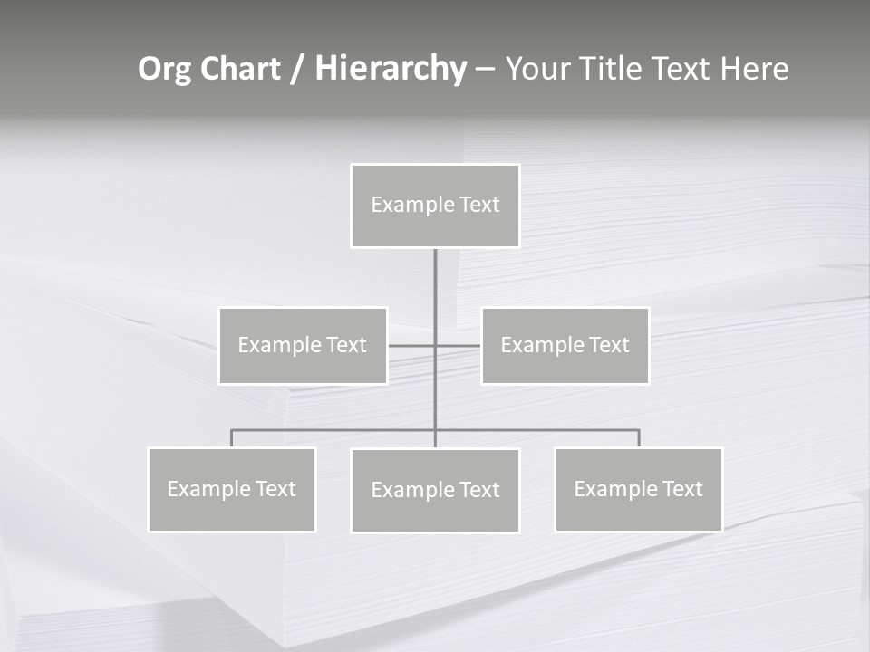 Pile Of Blank Papers PowerPoint Template