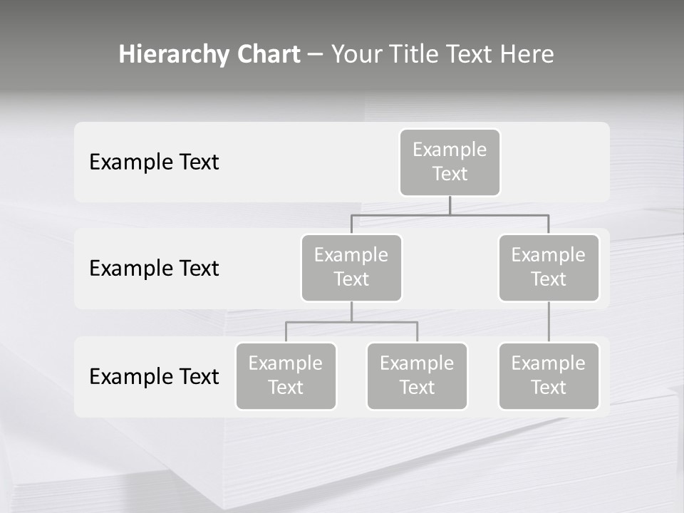 Pile Of Blank Papers PowerPoint Template