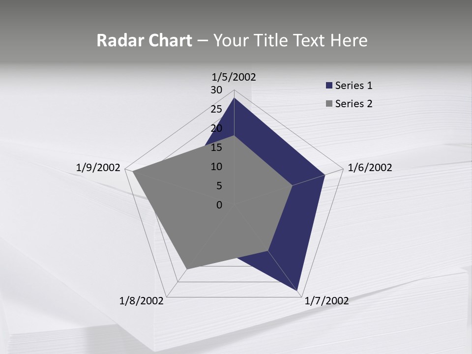 Pile Of Blank Papers PowerPoint Template