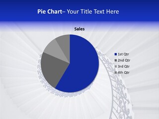 Very Old Spiral Stairway Case From Below PowerPoint Template