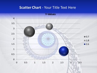 Very Old Spiral Stairway Case From Below PowerPoint Template