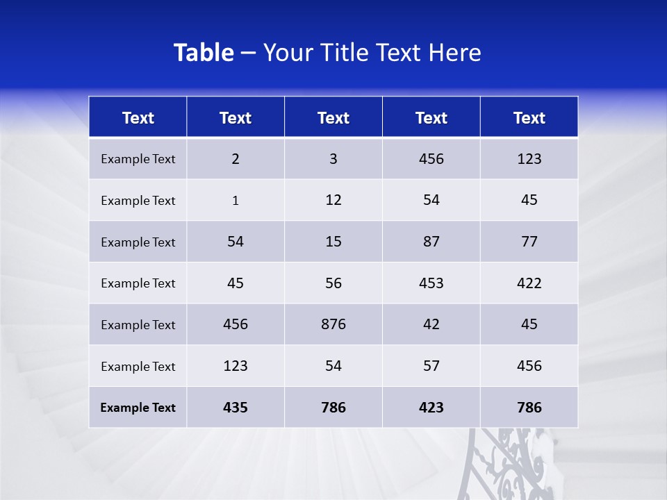 Very Old Spiral Stairway Case From Below PowerPoint Template