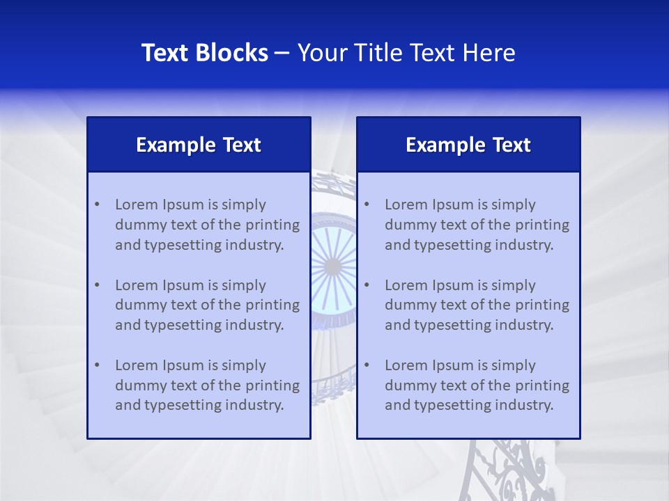 Very Old Spiral Stairway Case From Below PowerPoint Template