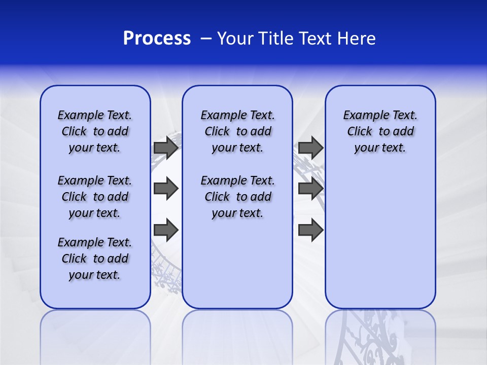 Very Old Spiral Stairway Case From Below PowerPoint Template