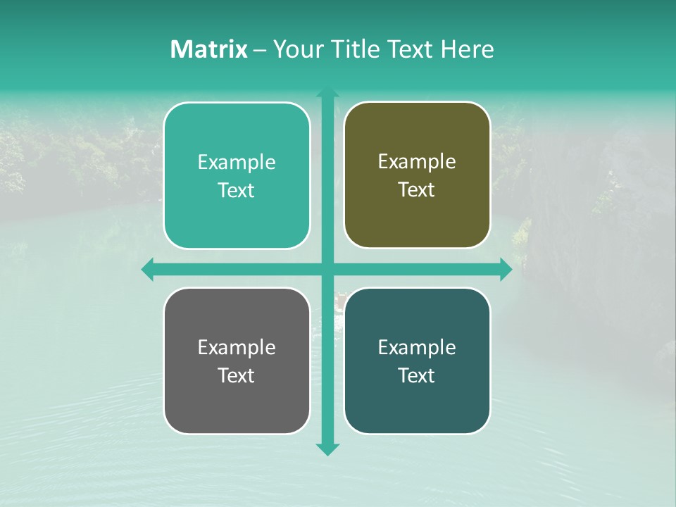 Gorges Du Verdon (Provence - Alpes, France) - On The Boat In The Canyon PowerPoint Template