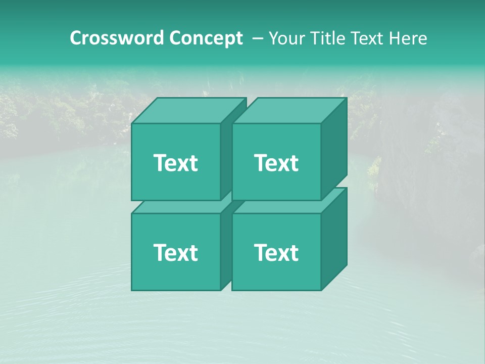 Gorges Du Verdon (Provence - Alpes, France) - On The Boat In The Canyon PowerPoint Template