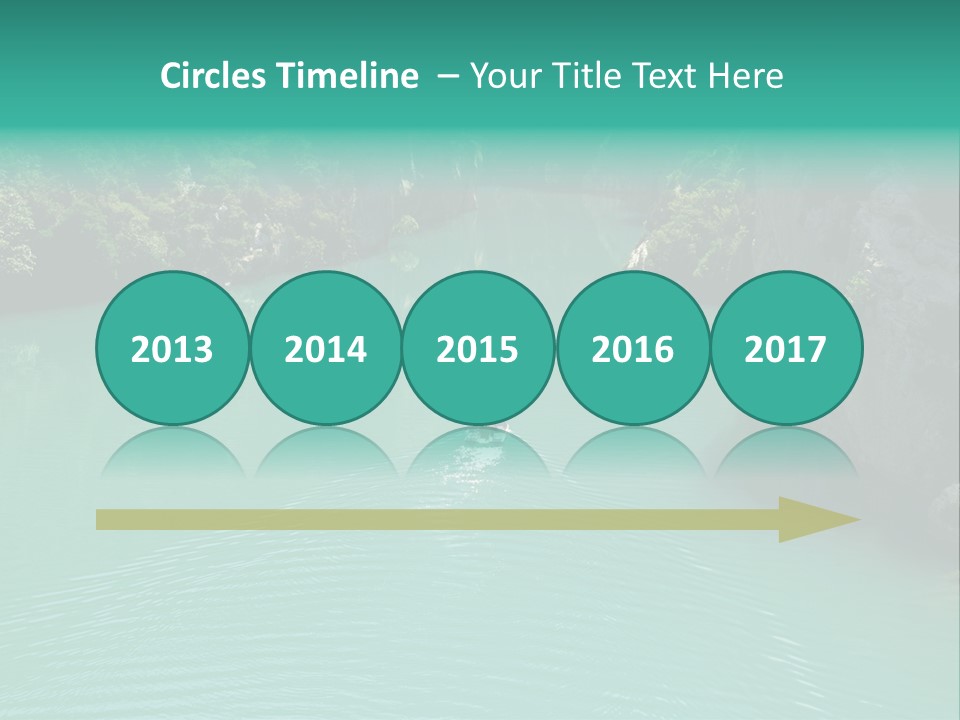 Gorges Du Verdon (Provence - Alpes, France) - On The Boat In The Canyon PowerPoint Template