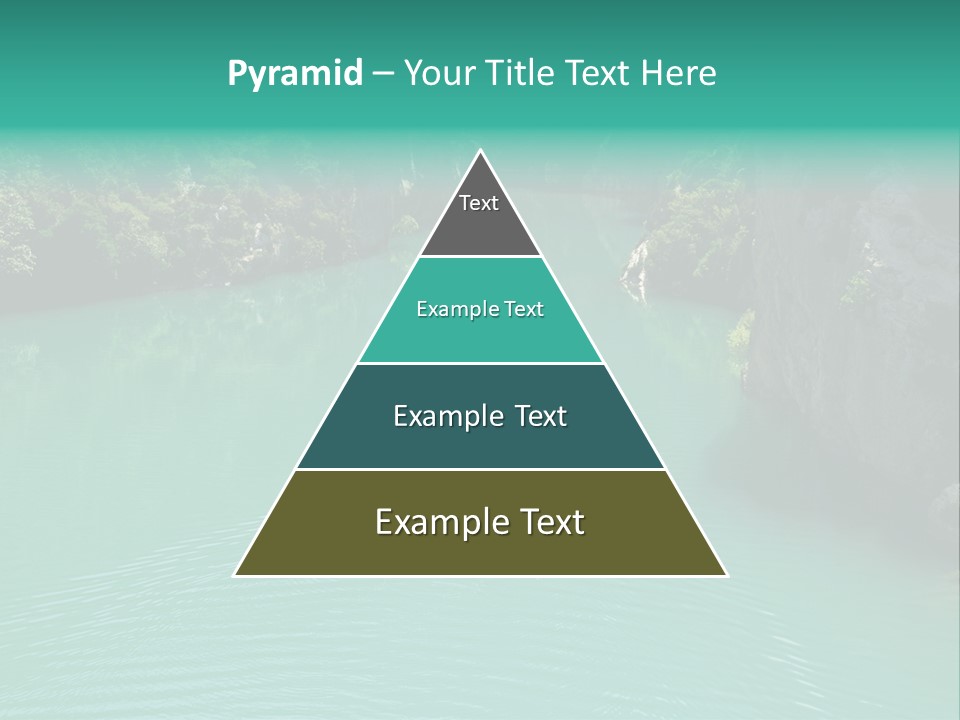 Gorges Du Verdon (Provence - Alpes, France) - On The Boat In The Canyon PowerPoint Template