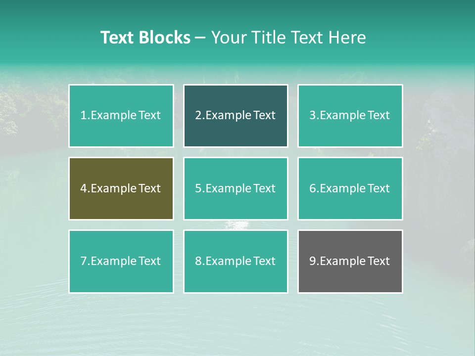 Gorges Du Verdon (Provence - Alpes, France) - On The Boat In The Canyon PowerPoint Template