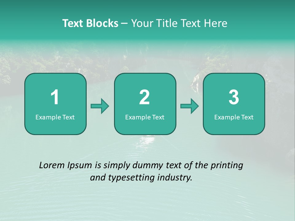 Gorges Du Verdon (Provence - Alpes, France) - On The Boat In The Canyon PowerPoint Template