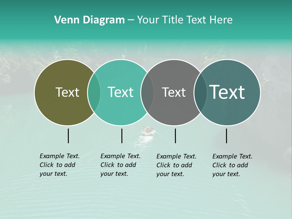 Gorges Du Verdon (Provence - Alpes, France) - On The Boat In The Canyon PowerPoint Template
