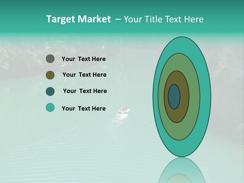 Gorges Du Verdon (Provence - Alpes, France) - On The Boat In The Canyon PowerPoint Template