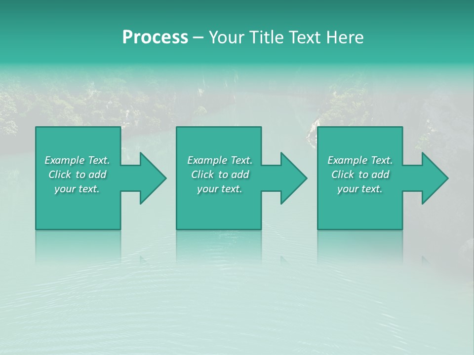 Gorges Du Verdon (Provence - Alpes, France) - On The Boat In The Canyon PowerPoint Template