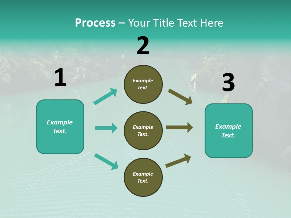 Gorges Du Verdon (Provence - Alpes, France) - On The Boat In The Canyon PowerPoint Template