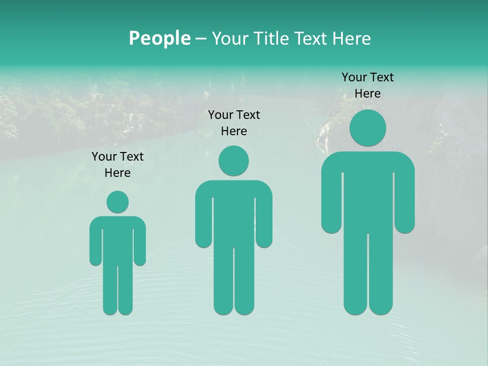 Gorges Du Verdon (Provence - Alpes, France) - On The Boat In The Canyon PowerPoint Template