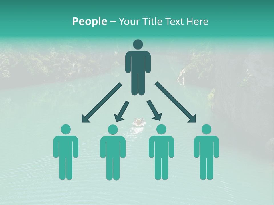 Gorges Du Verdon (Provence - Alpes, France) - On The Boat In The Canyon PowerPoint Template