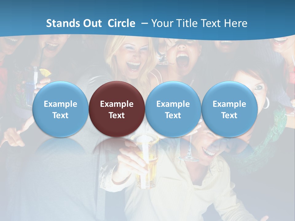 Golfer Waiting For The Fairway To Clear So That He Can Make His Drive From The Tee Box. PowerPoint Template