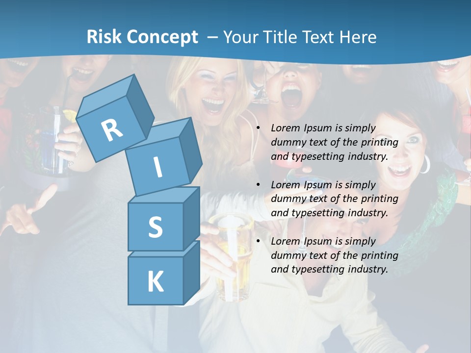 Golfer Waiting For The Fairway To Clear So That He Can Make His Drive From The Tee Box. PowerPoint Template