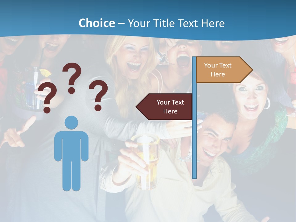 Golfer Waiting For The Fairway To Clear So That He Can Make His Drive From The Tee Box. PowerPoint Template