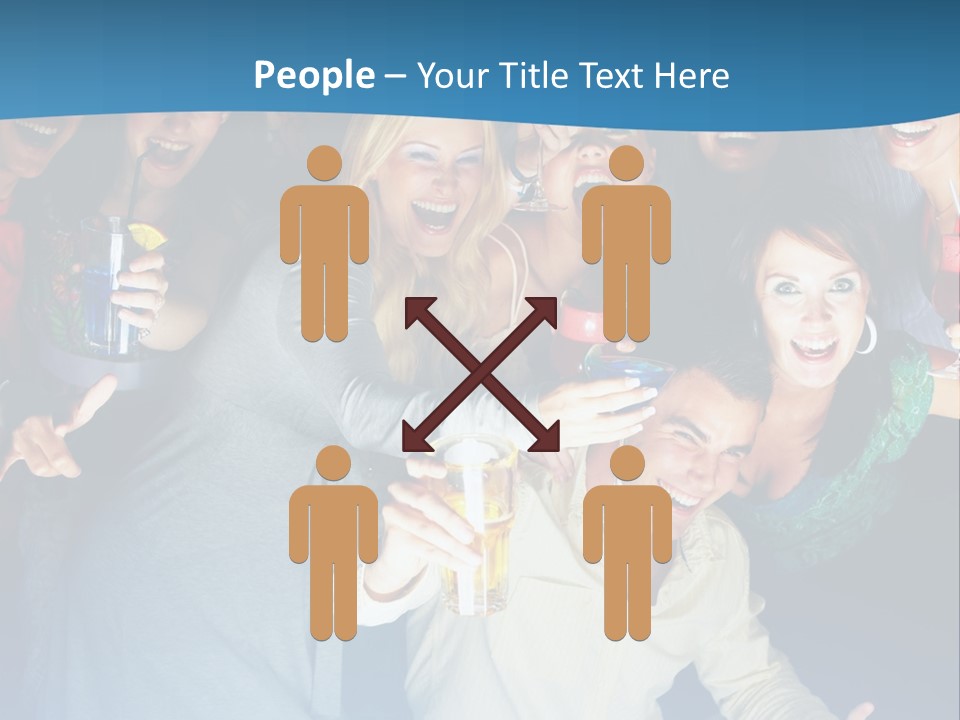 Golfer Waiting For The Fairway To Clear So That He Can Make His Drive From The Tee Box. PowerPoint Template